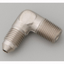 -3AN Male x 1/8" NPT Male 90 Degree Adapter Fitting - Endura