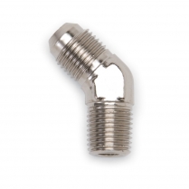 -10 AN Male to 1/2" NPT 45 Degree Elbow Fitting - Endura