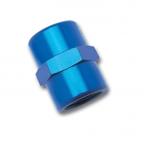 1/4" NPT Female to 1/4" NPT Female Coupler Fitting - Blue