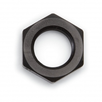 -6 AN Aluminum Bulkhead Fitting Nut - Black