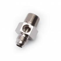 -6 AN Male to 3/8" NPT for 1/8" NPT Gauge Fitting - Endura
