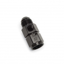 -6 AN Male to Female x 1/8 NPT Straight Fitting - Black