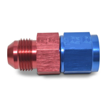 -8 AN Male to Female 1/8 NPT Straight Fitting - Blue/Red
