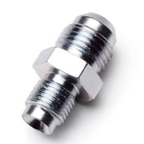 -6 AN to 7/16"-24 Inverted Flare Adapter Fitting - Zinc