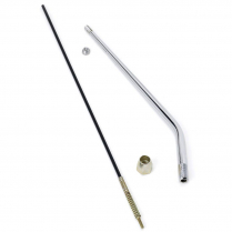 Lokar Thread On Double Bend Shifter Stick - 23" Chrome