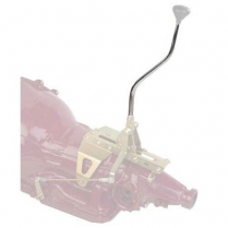 Lokar Compression Style 2 Bend Shifter Stick - 12" Chrome