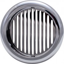 <N/A> Round Polished A/C Vent with Radius Bezel