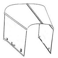 1932 Ford 4-Peice Hood - Plain Tops Only