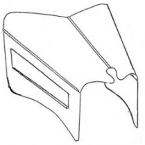 1933 Ford 4-Peice Hood - Plain Tops & 1 Scoop Sides