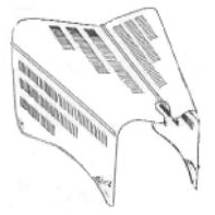 1934 Ford 4-Peice Hood - 3 Row Tops & Sides w/Cutout