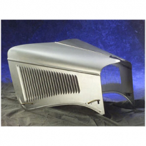 1934 Ford 3-Peice Hood - 6 Row Top & Plain Sides w/Cutout