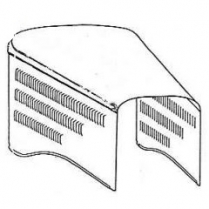 1933-34 Plymouth 3-Peice Hood - Plain Top & 3 Row Sides