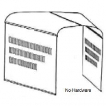 1931 Chevy 4-Peice Hood with Plain Top & Louvered Sides