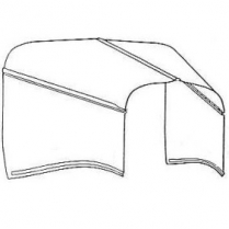 1934-35 Chevy Stand 4-Peice Hood - Plain Tops & Sides