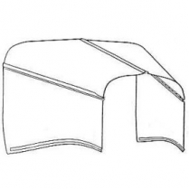 1934-35 Chevy Standard 4-Peice Hood - Plain Tops Only