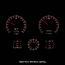 1967 Camaro & Firebird RTX w/Console Gauge Kit Black