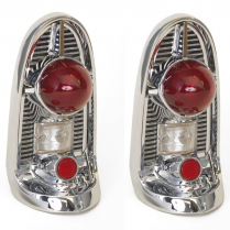 1956 Chevy Passenger Car RH & LH Taillight Assemblies - Pair