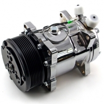 Sanden 508 Serpentine A/C Compressor - R134 Chrome
