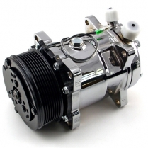 Sanden 508 Serpentine A/C Compressor - R134 Polished