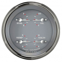 SG Series 3-3/8" Quad Gauge with 0-30 OHM Fuel - SLF