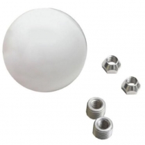 Lokar 2-1/4" Shifter Knob w/o Shift Pattern - White