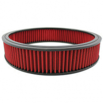 Round 14" x 3" Washable Air Cleaner Filter - Red
