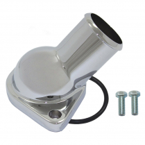 Chevy SB & BB Straight Up O-Ring Type Water Neck - Chrome