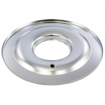 Flat 14" Air Cleaner Base - Chromed Steel