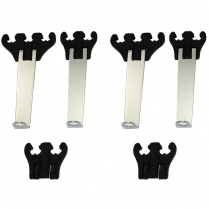 Spark Plug Wire Looms Straight Up Style - Chromed & Black