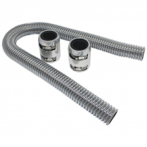 36" Radiator Hose Kit with Polished Ends & Stainless Hose