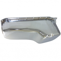 Chevy SB 283-350 1986-Up 1 Piece Rear Main Oil Pan - Chrome