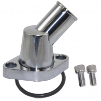 45 Degree Swivel Water Neck with O-Ring - Polished Aluminum