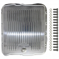 GM Turbo 700 Finned Transmission Pan - Polished Aluminum