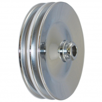 GM Early 2 Groove Power Steering Bolt-On Pulley - Chrome