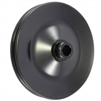 GM Early 1 Groove Power Steering Pulley - Black Steel