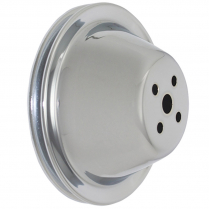 Chevy SB SWP 1 Groove Water Pump Pulley - Chromed Steel