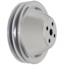 Chevy SB SWP 2 Groove Water Pump Pulley - Chromed Steel