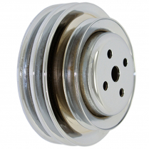 Ford SB 289 64-73 2 Groove Water Pump Pulley - Chrome