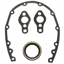Chevy Small Block 4 Piece Timing Cover Gasket Set - Fiber