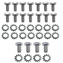 Engine Oil Pan Bolt Kit with 14 Bolts - Chromed Steel