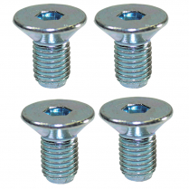 Water Pump Pulley 4 Piece Allen Head Bolt Kit - Chrome