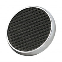 Lokar Round Street Rod Brake Pedal Pad - Chrome