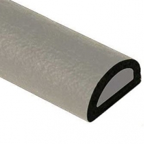 Rubber Hood Lacing, Half Round Hollow Core 5/8" x 3/8" x 8'