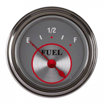 Silver Series 2-1/8" Fuel Gauge 0-90 OHM - SLF