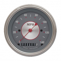 Silver Series 3-3/8" 0-140 MPH Speedo Gauge - SLF