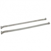 1956-62 Corvette Galvanized Fuel Tank Straps - 25-3/4"