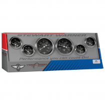 Classic Wings Black Face 6 Gauge Electric Speedo Kit