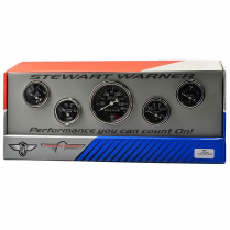 Classic Wings Black Face 5 Gauge Mechanical Speedo Kit