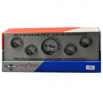 Classic Wings White Face 5 Gauge Electric Speedo Kit