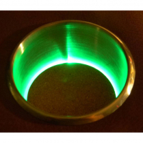 Medium Aluminum Green 3-1/4" Illuminated Cup Holder